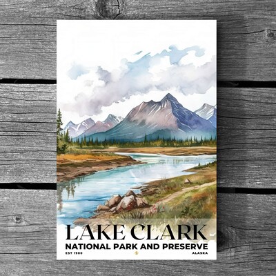 Lake Clark National Park and Preserve Poster, Travel Art, Office Poster, Home Decor | S4 - image3